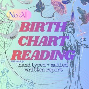 Astrological Birth Chart Reading - Hand Typed, Written Natal Astrology Report